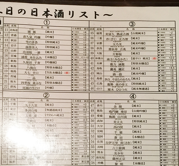 11日本酒リスト